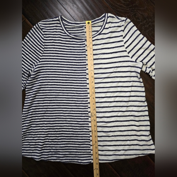 Lane Bryant Womens Striped Long Sleeve Pullover Fleece Sweater 14/16 - Picture 6 of 10